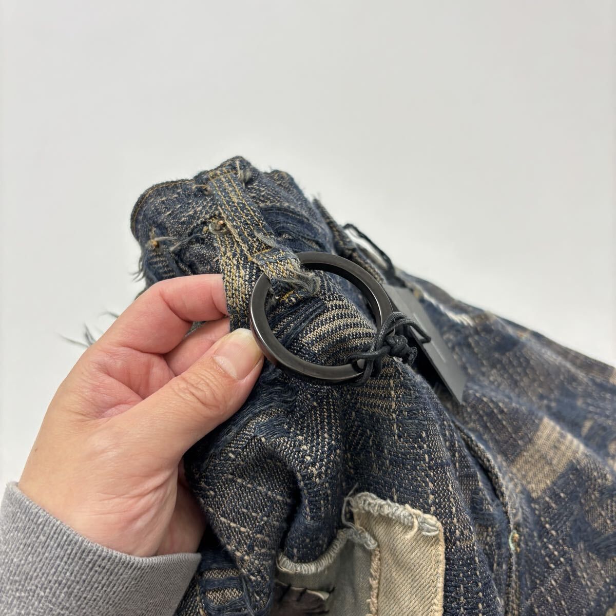25ss 未使用 Minus (-) マイナス 瘡蓋 パッチワーク デニム パンツ Lot