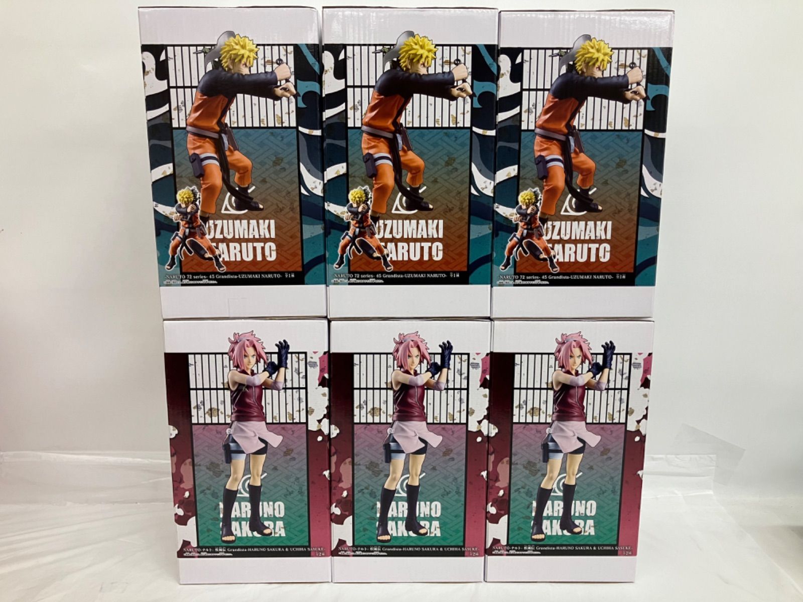 NARUTO-ナルト- 疾風伝 Grandista 春野サクラ　4個セット NARUTO-ナルト- 疾風伝 Grandista-HARUNO SAKURA ＆ UCHIHA SASUKE
