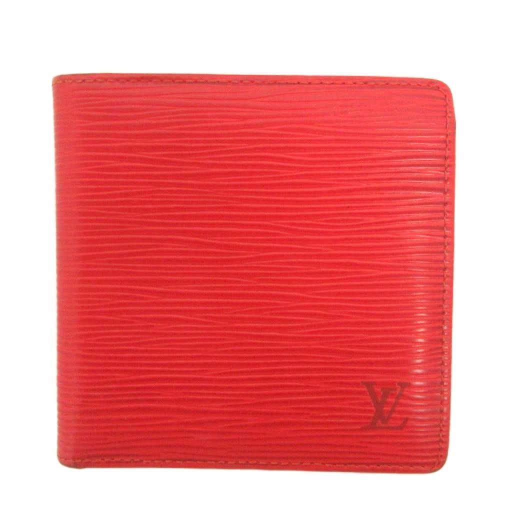 Louis Vuitton エピレザー 二つ折り財布 レッド LOUIS VUITTON エピレザー 二つ折り財布 レッド - メルカリ