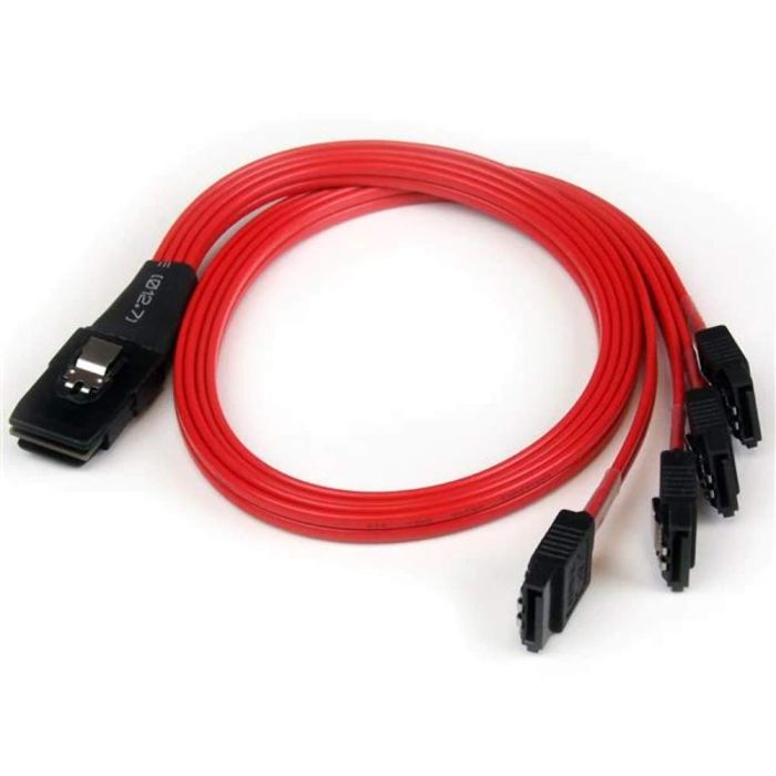 【新品・3営業日で発送】STARTECH.COM SFF-8087 - 4x SATAリバースケーブル/50cm/MiniSAS - 4ポートSATA(SAS8087S4R50)