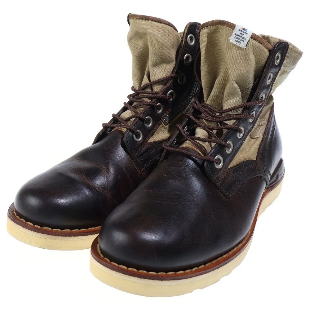 ビズヴィムvisvim 7-hole 73-folk サイドジップブーツUS9 VISVIM (ヴィスヴィム) 7HOLE 73-FOLK BOOTS サイドジップフォーク