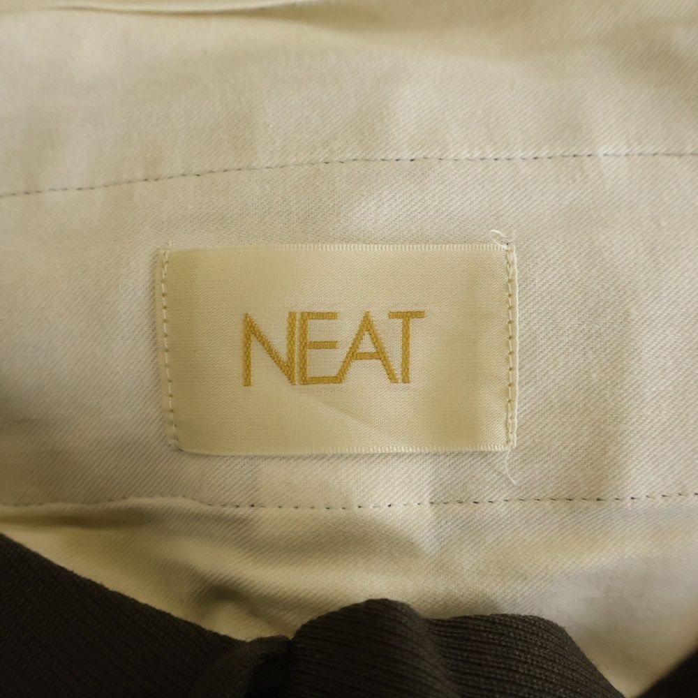 NEAT ニート AWC TROPICAL AMERICAN WOOLEN COMPANY ツータック センタークリース ボタンフライ スラックス ブラウン NEAT (ニート) AWC TROPICAL AMERICAN WOOLEN COMPANY ツータック