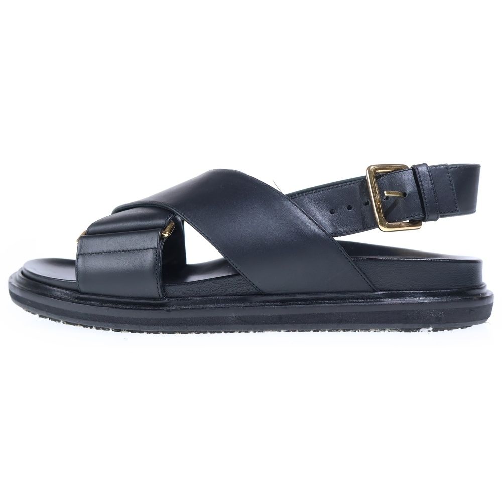 MARNI (マルニ) クリスクロス イタリア製 レザー フスベット サンダル