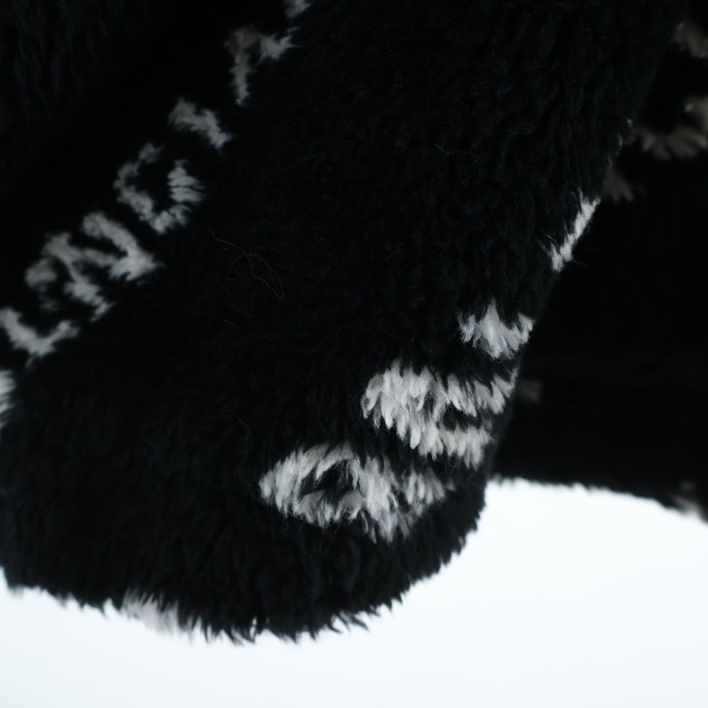 BALENCIAGA (バレンシアガ) 19AW ALLOVER LOGO FLUFFY ZIP UP JACKET