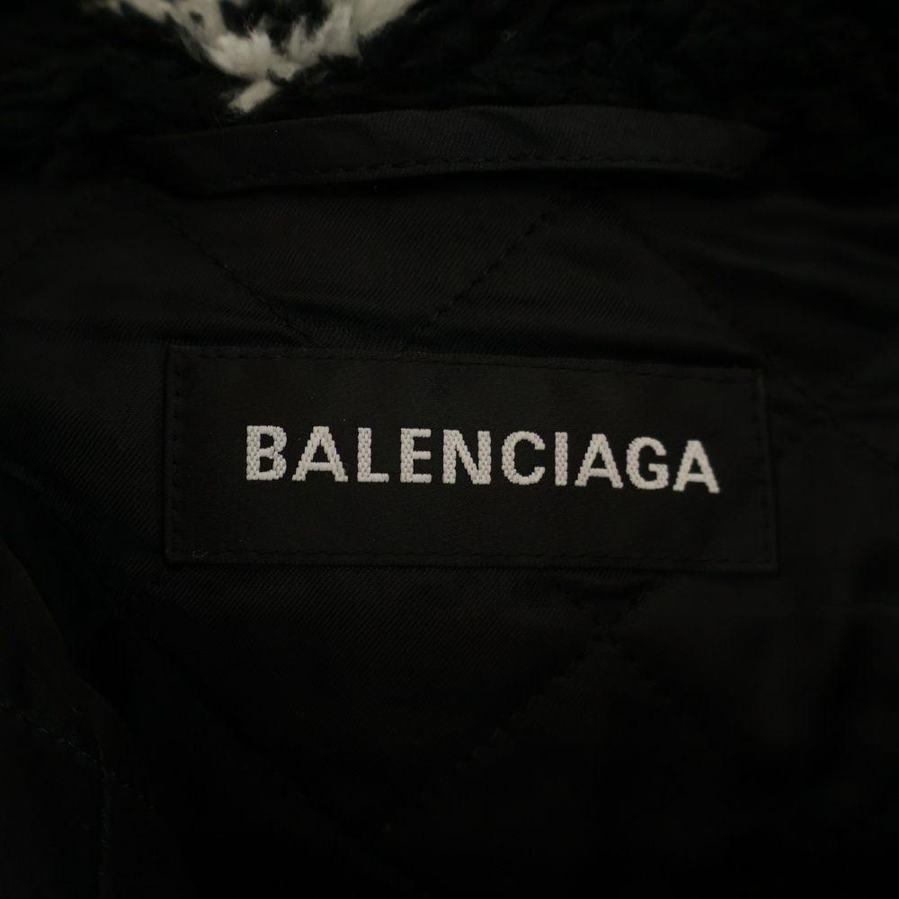 BALENCIAGA (バレンシアガ) 19AW ALLOVER LOGO FLUFFY ZIP UP JACKET
