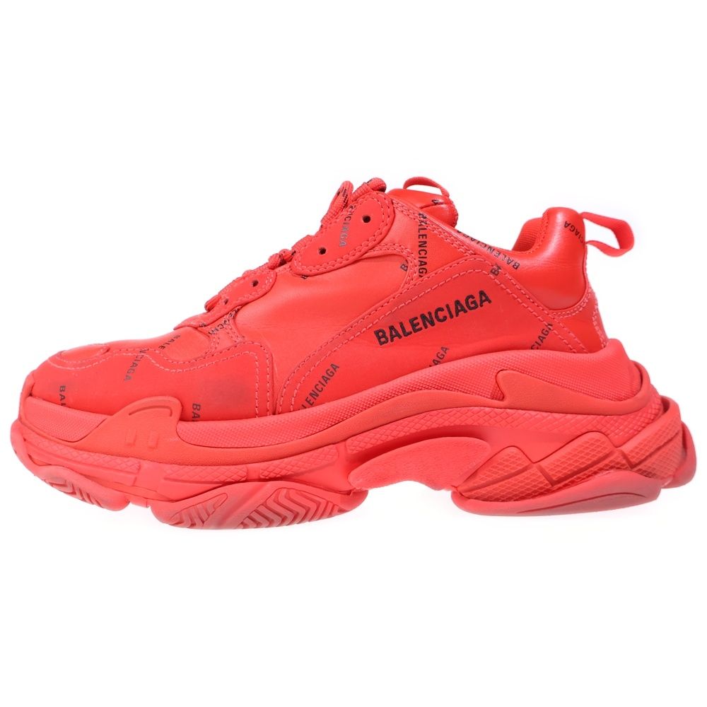 BALENCIAGA (Balenciaga) TRIPLE S TRAINERS TRIPLE EST TRAINERS LOW TOP SNEAKERS RED 536737