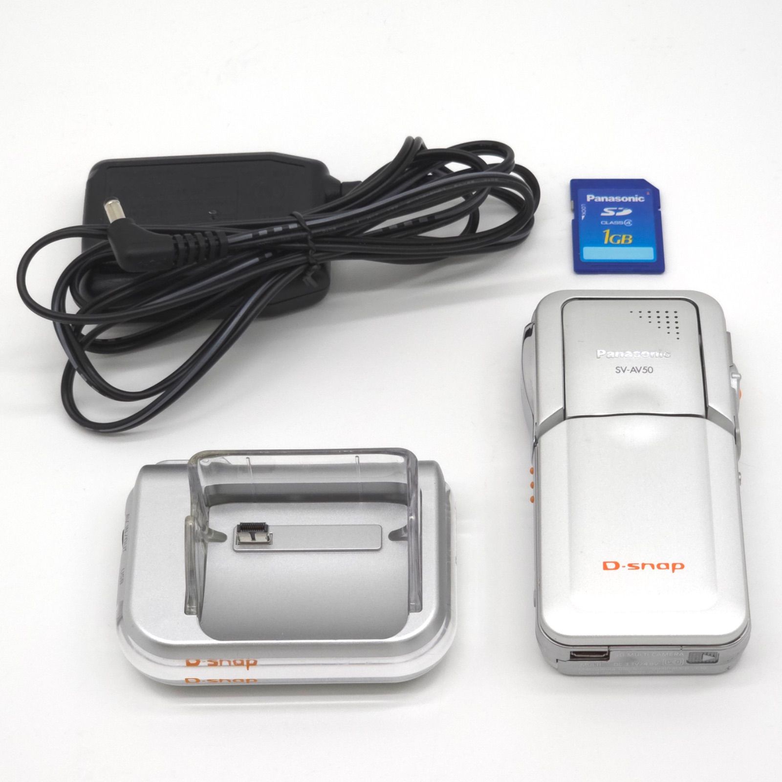 Panasonic パナソニック SV-AV50 D-snap マルチカメラ シルバー 動作品