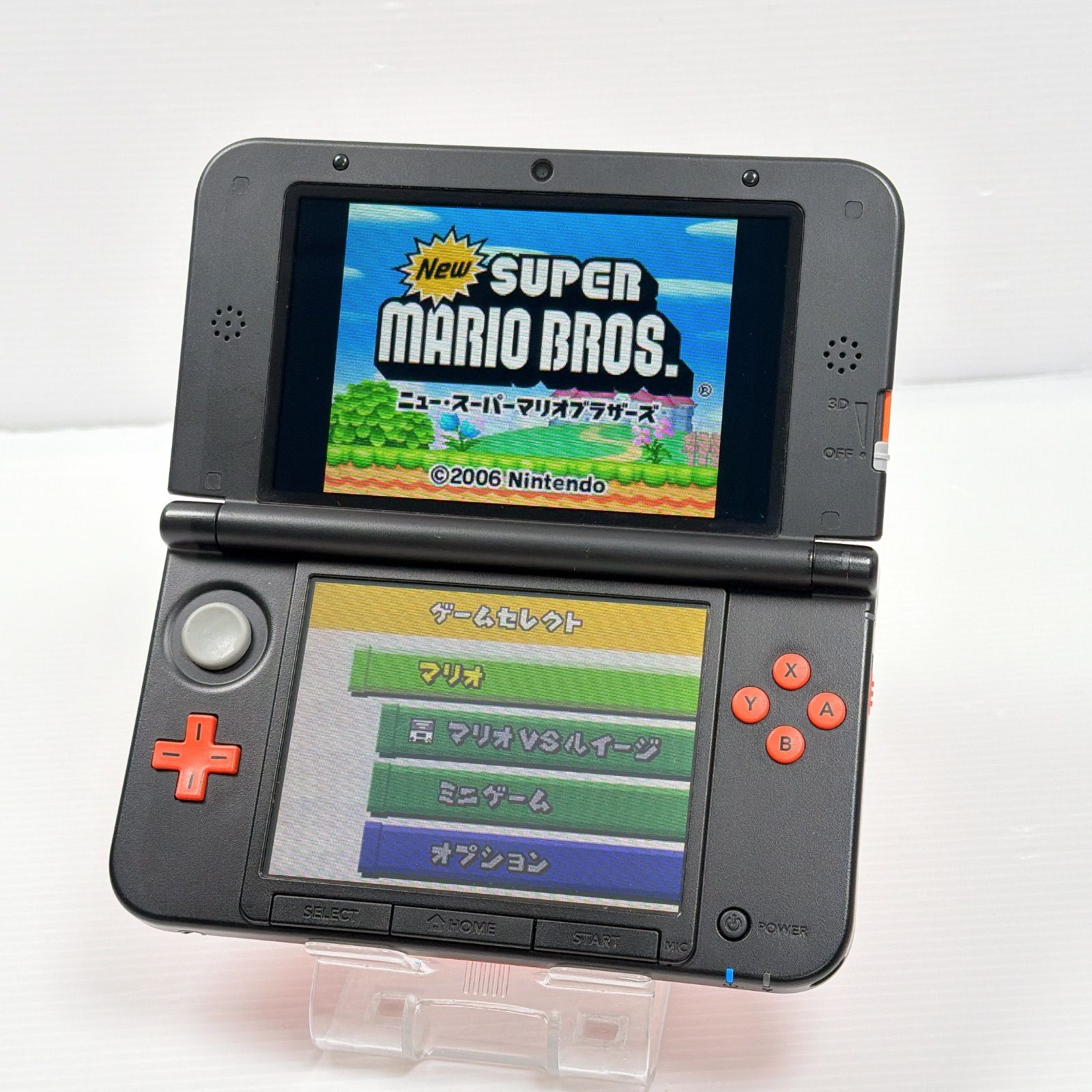 ニンテンドー 3DSLL オレンジブラック 遊べるセット 動作確認済み 