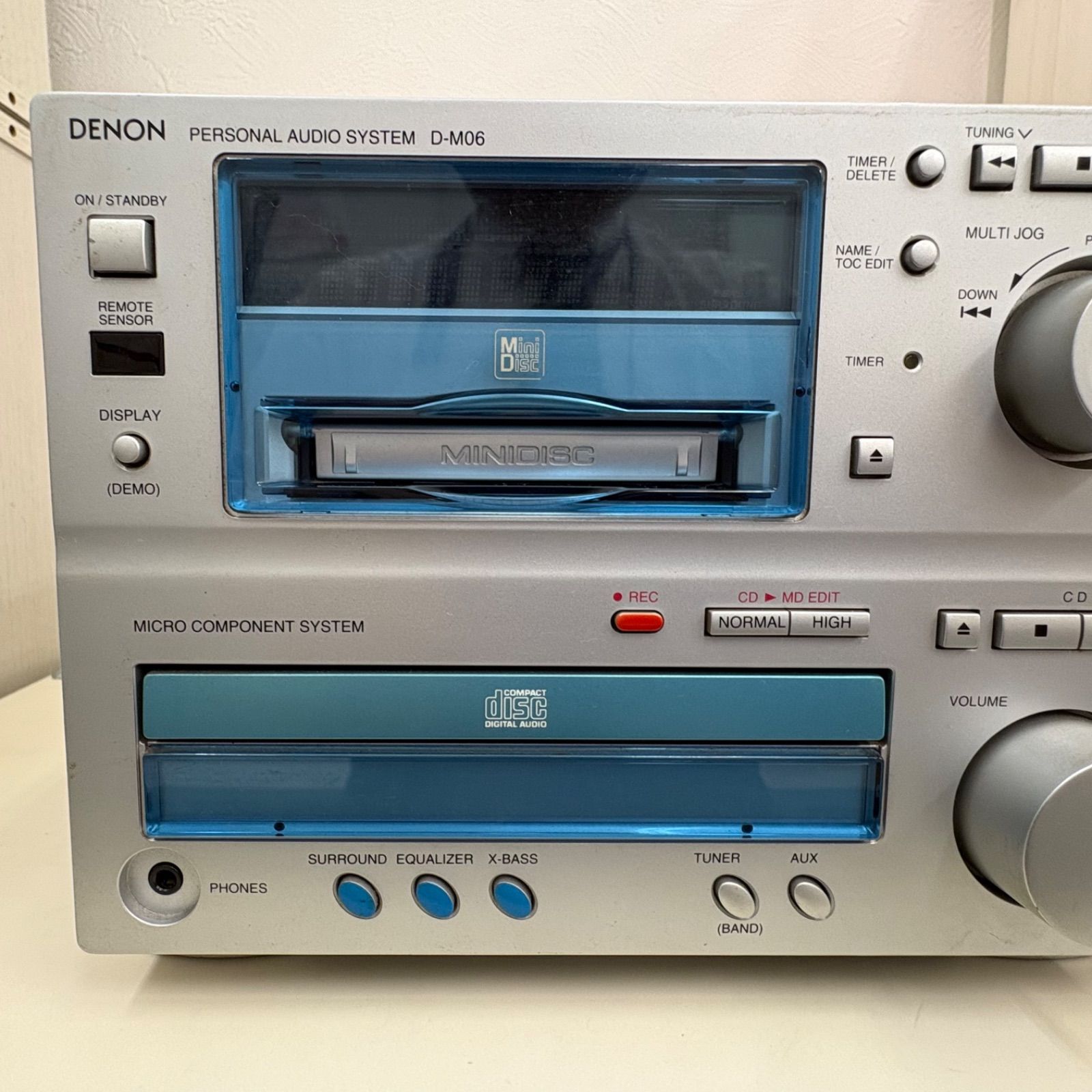 ジャンク品 DENON D-M06 ミニコンポ CD\MD ラジオ - メルカリ