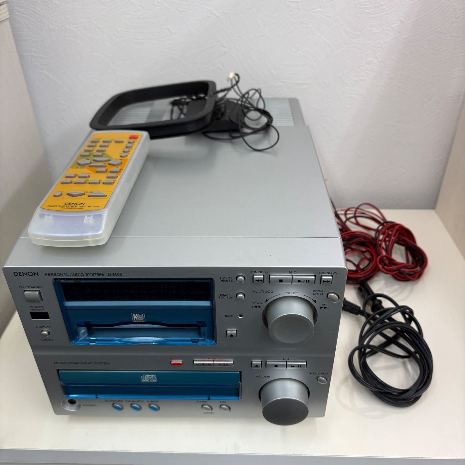 ジャンク品 DENON D-M06 ミニコンポ CD\MD ラジオ - メルカリ