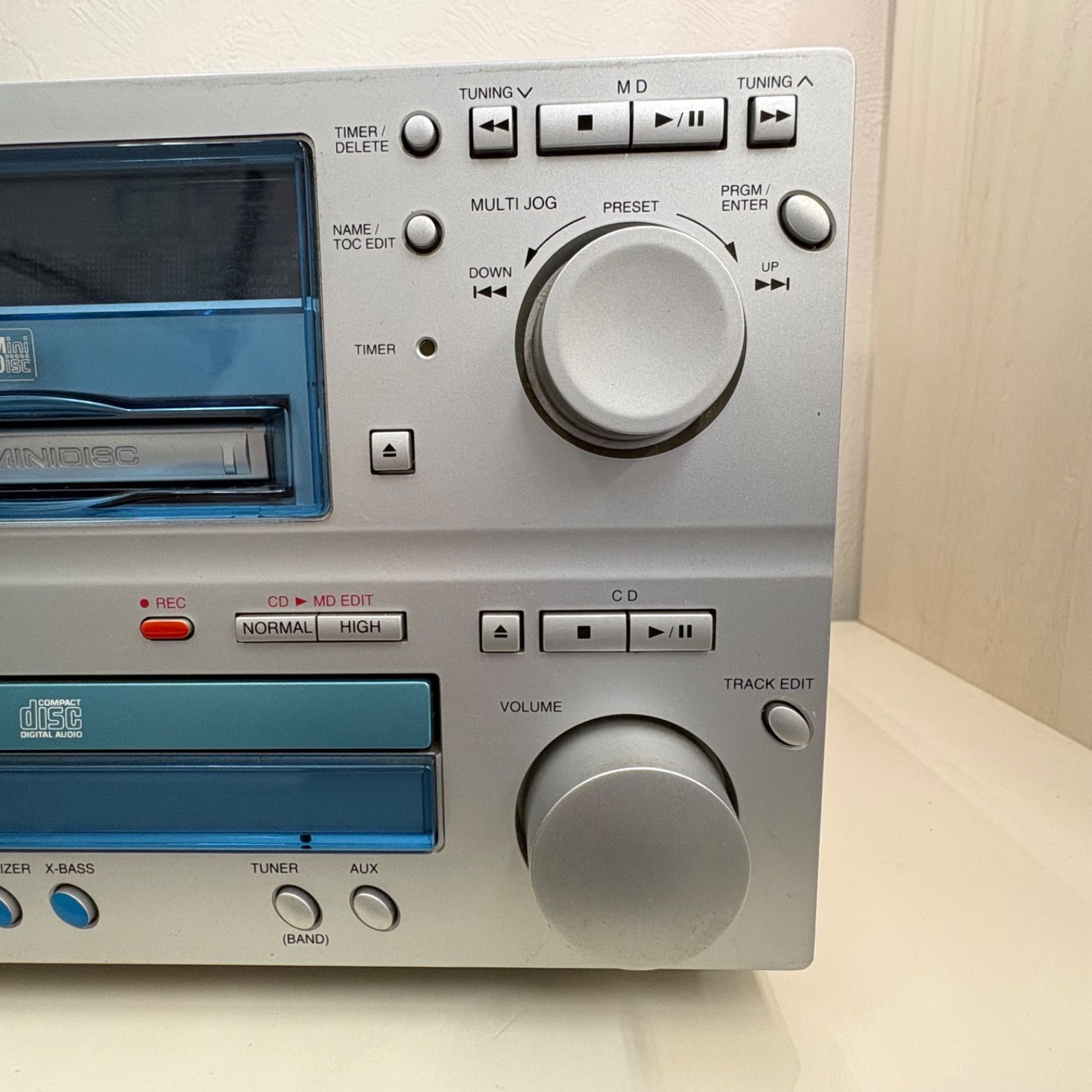 ジャンク品 DENON D-M06 ミニコンポ CD\MD ラジオ - メルカリ