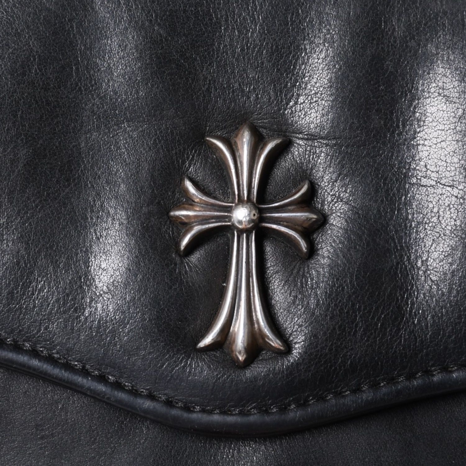 Chrome Hearts クロス装飾 レザーハンドバッグ 【公式通販】
