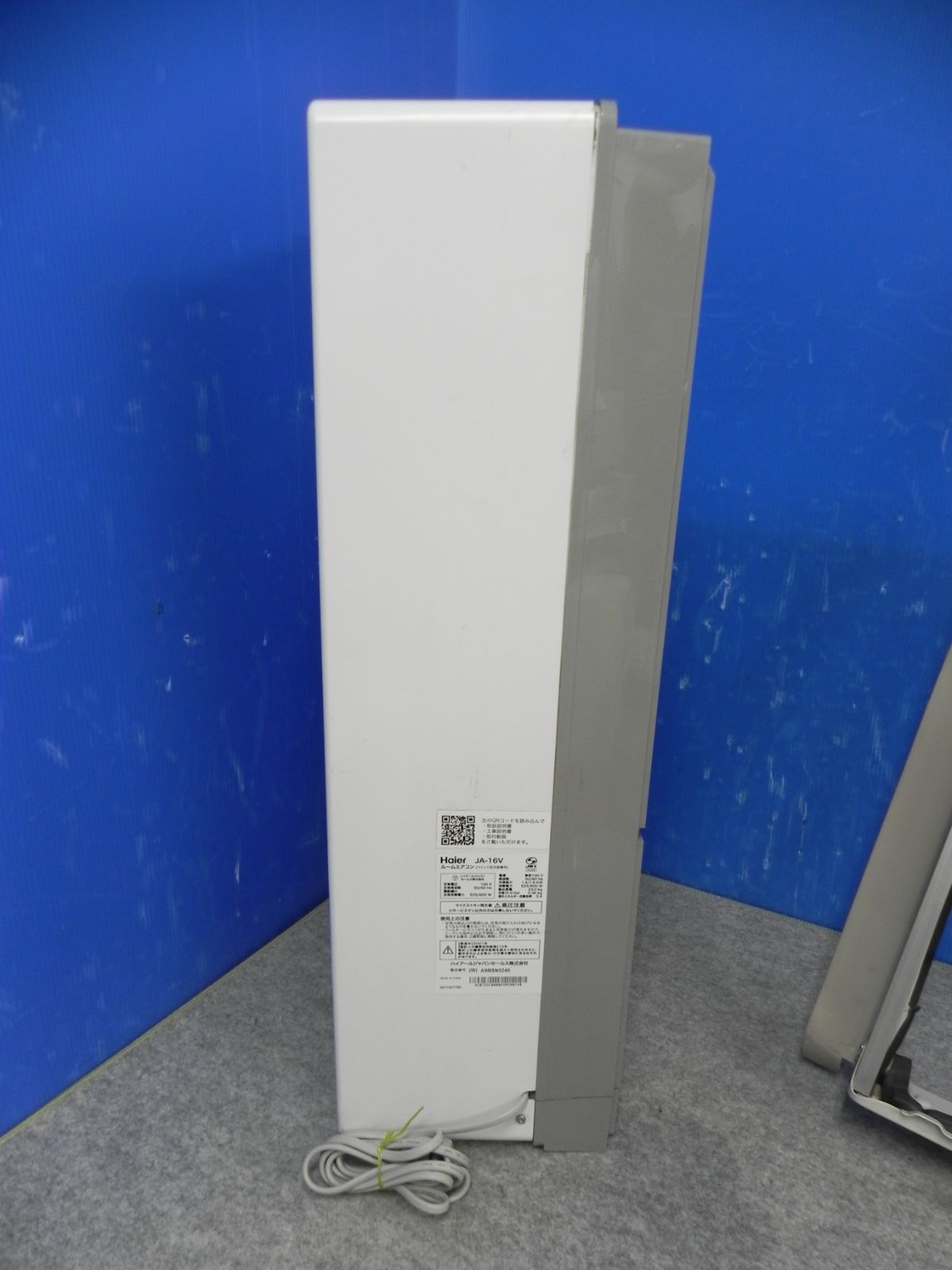 窓用エアコン Haier JA-16V(W) 2021年製 数回使用 ハイアール JA-16
