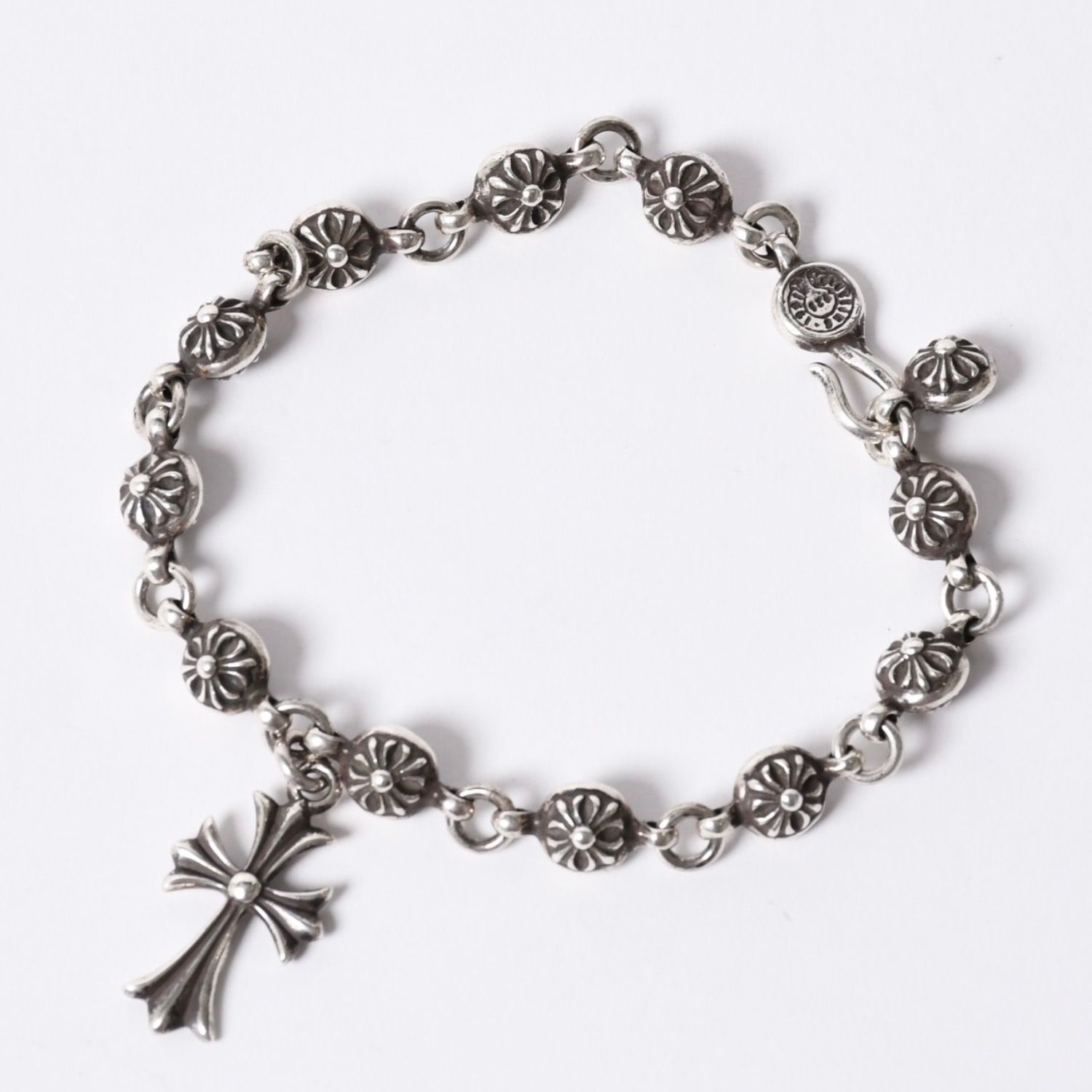 極美品 CHROME HEARTS クロムハーツ クロスボール ブレスレット 