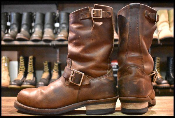 9D 中古 13年】レッドウィング 2972 エンジニア 茶 カッパー ラフ