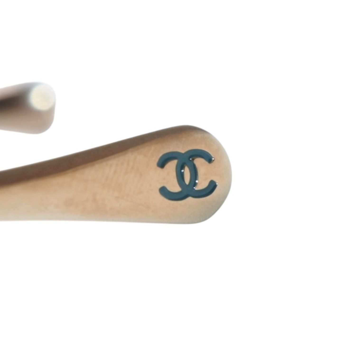 極美品 CHANEL シャネル リムレス サングラス ココマーク グレー