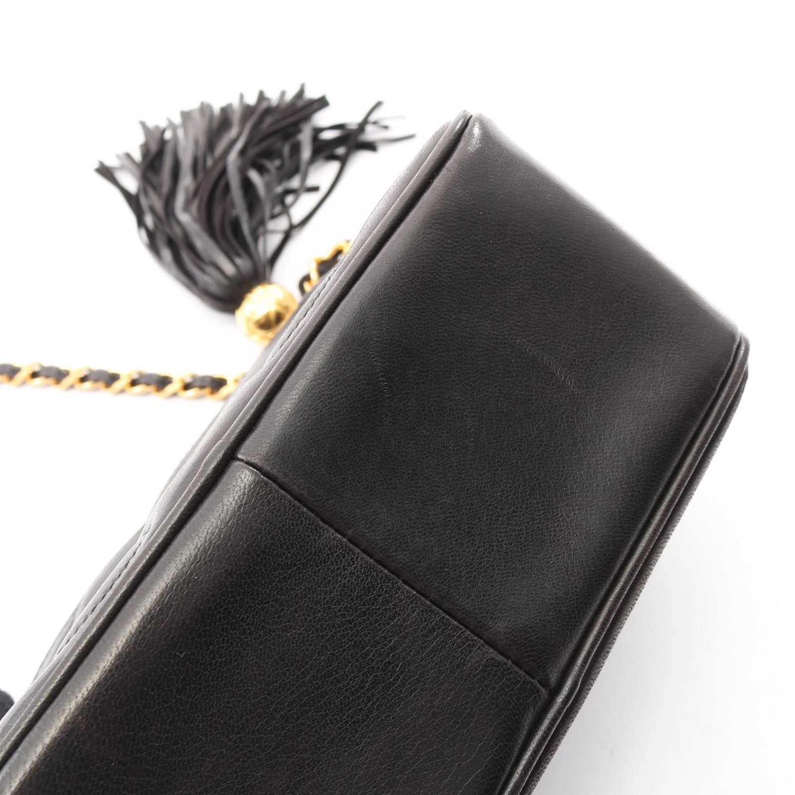 シャネル CHANEL ショルダーバッグ トリプルココマーク タッセル 