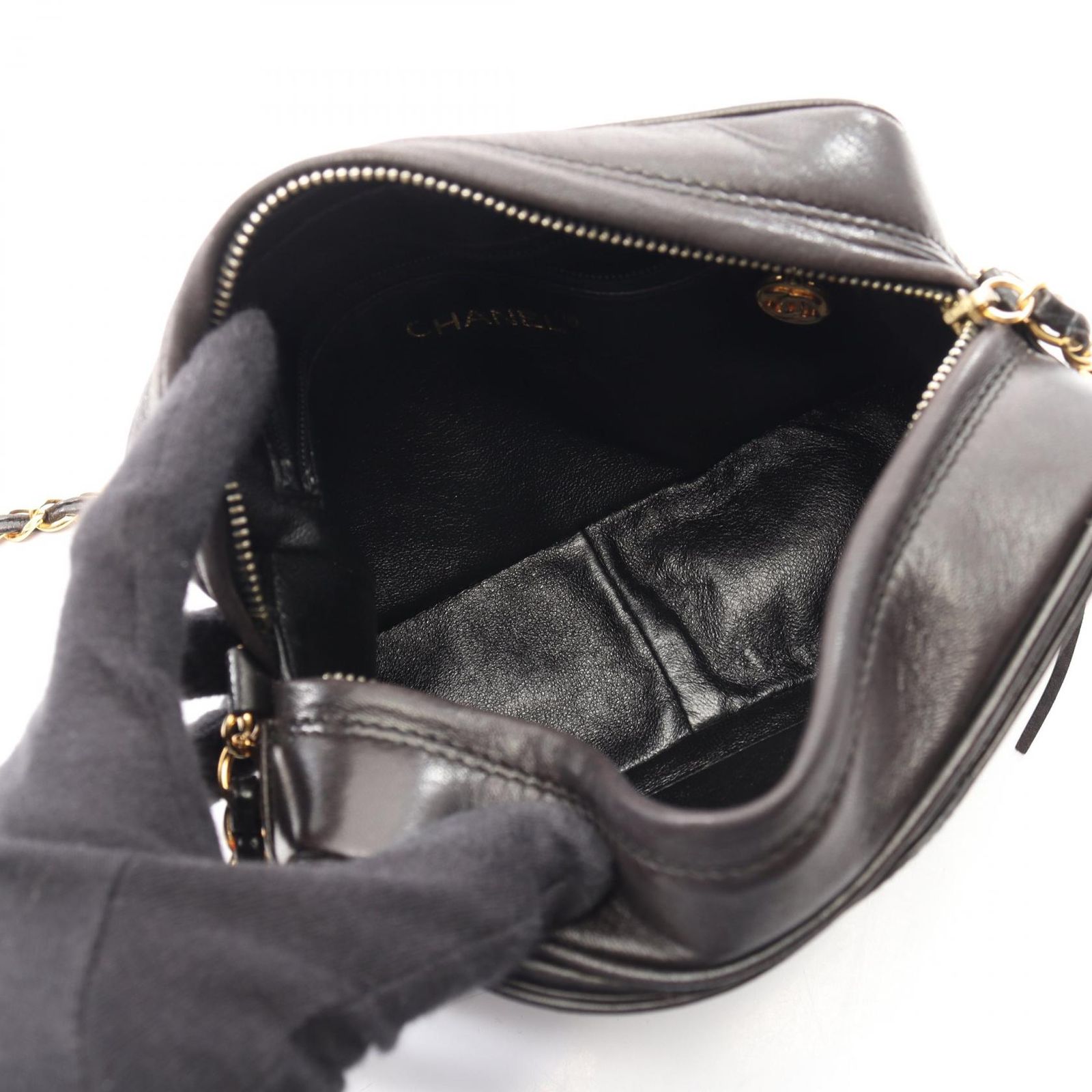 シャネル CHANEL ショルダーバッグ トリプルココマーク タッセル 