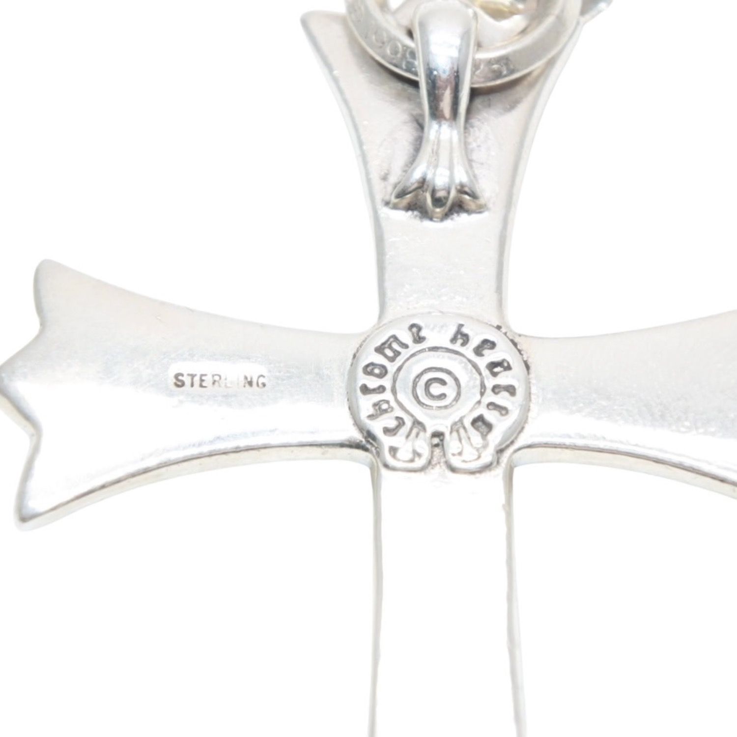 CHROME HEARTS クロムハーツ ラージクロス ベイル ネックレス 重量約 