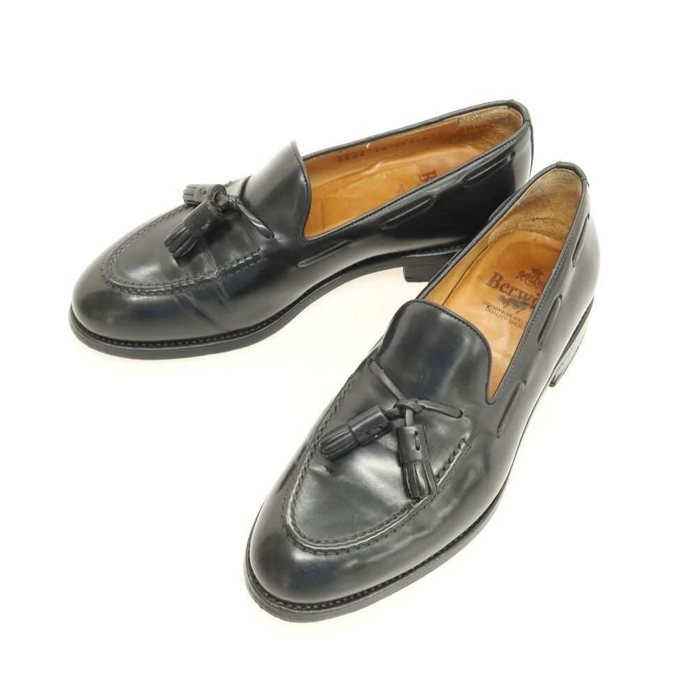 【中古】バーウィック BERWICK タッセルローファー ブラック【サイズ6 1/2】【メンズ】