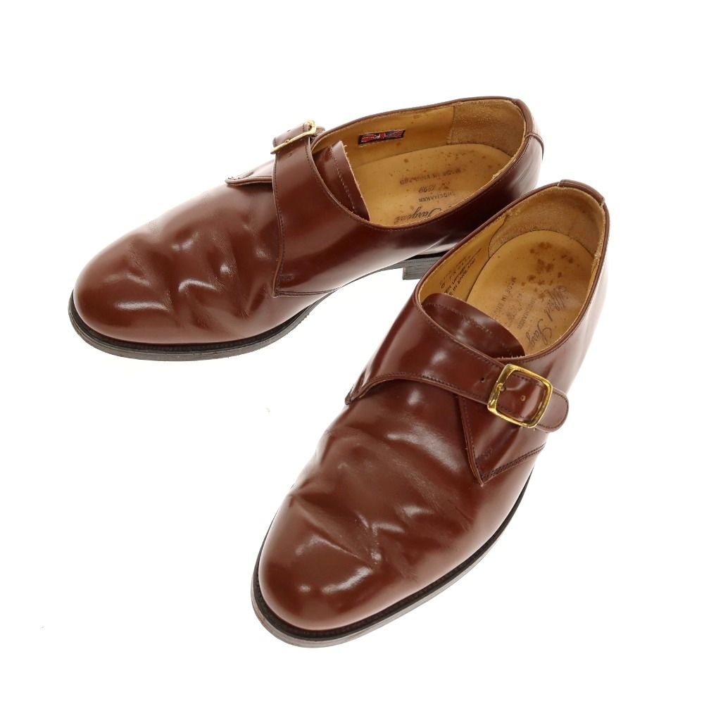 【中古】アルフレッドサージェント Alfred Sargent シングルモンク ドレスシューズ ブラウン【サイズ6】【メンズ】