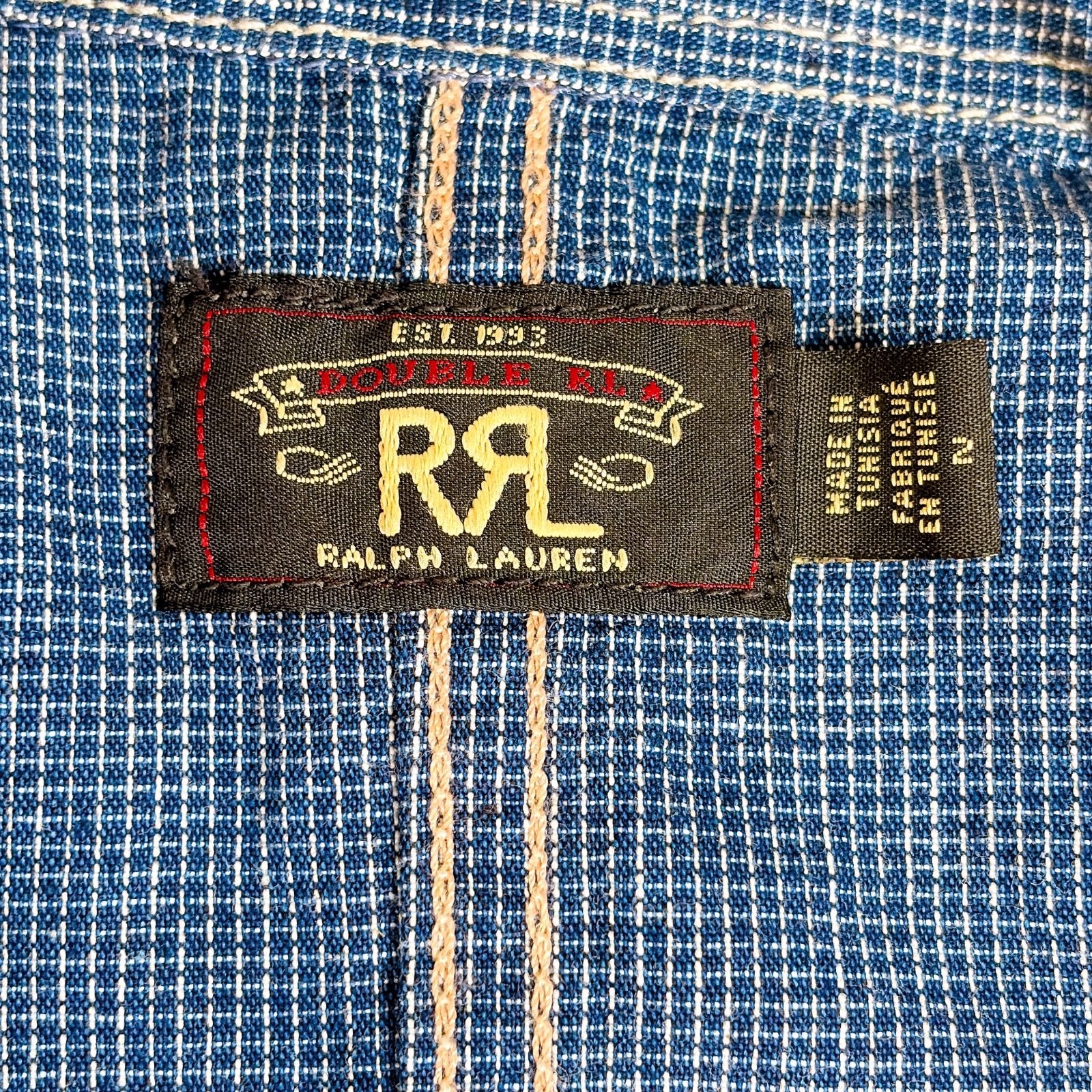 RRL ダブルアールエル インディゴ ヘリンボーン オールインワン ツナギ