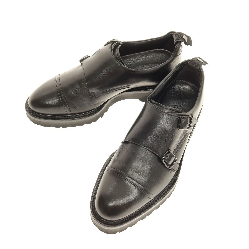 【中古】ダブルエイチ WH BEKKU HOMME別注 ダブルモンクストラップシューズ ブラック【サイズ7】【メンズ】 20,187円