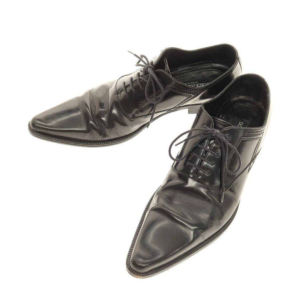【中古】ドルチェアンドガッバーナ DOLCE&GABBANA ドレスシューズ ブラック【サイズ8】【メンズ】