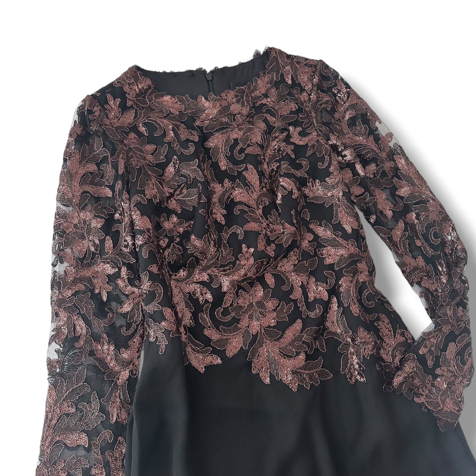 タダシショージ Tadashi Shoji KANYA Gown ドレス スパンコール レース