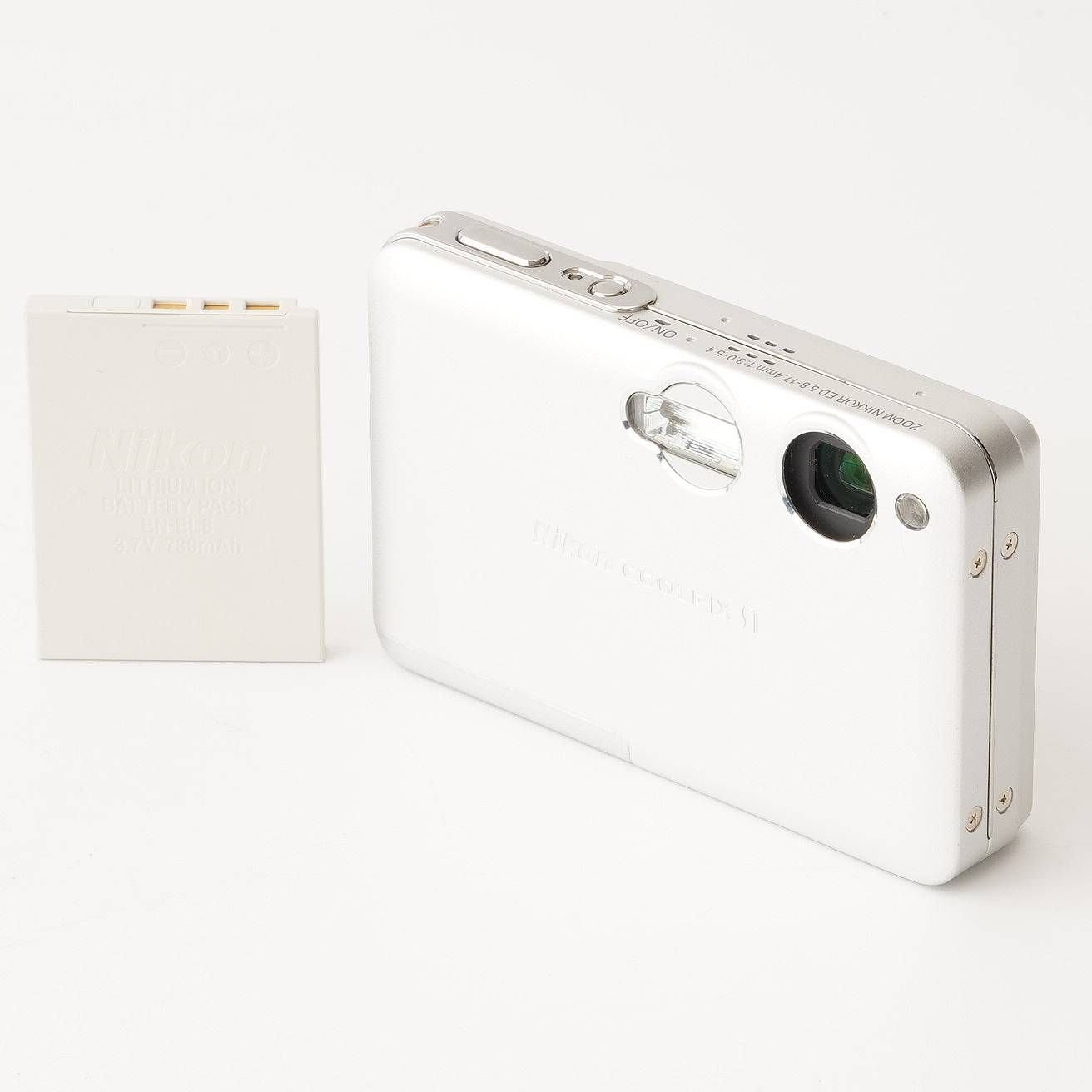【美品/動作確認済】Nikon CoolPix S1シルバー バッテリー充電器付 カメラ 【美品/動作確認済】Nikon CoolPix S1シルバー バッテリー充電器付