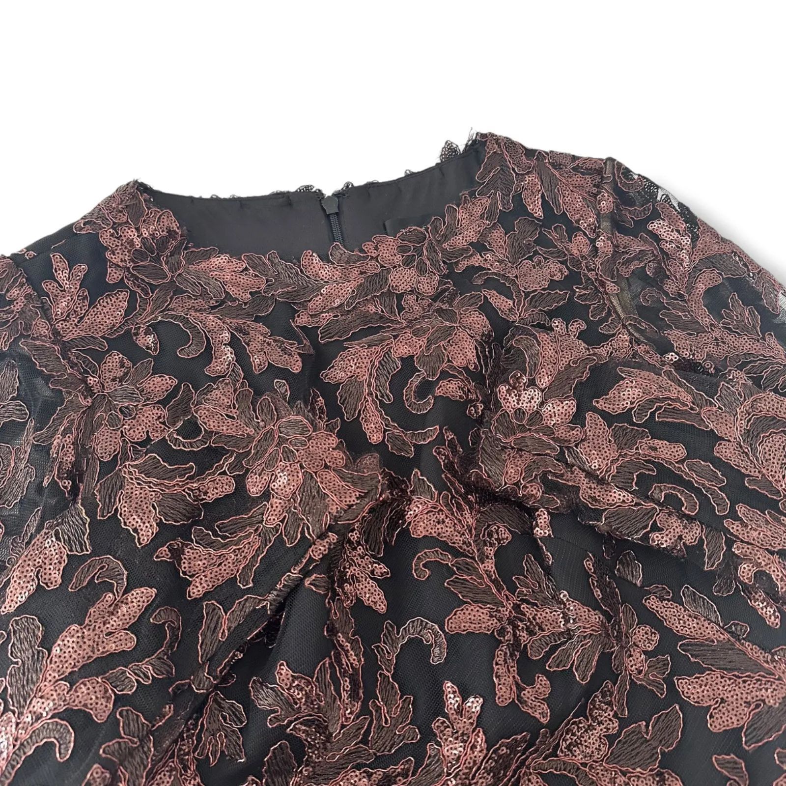 タダシショージ Tadashi Shoji KANYA Gown ドレス スパンコール レース