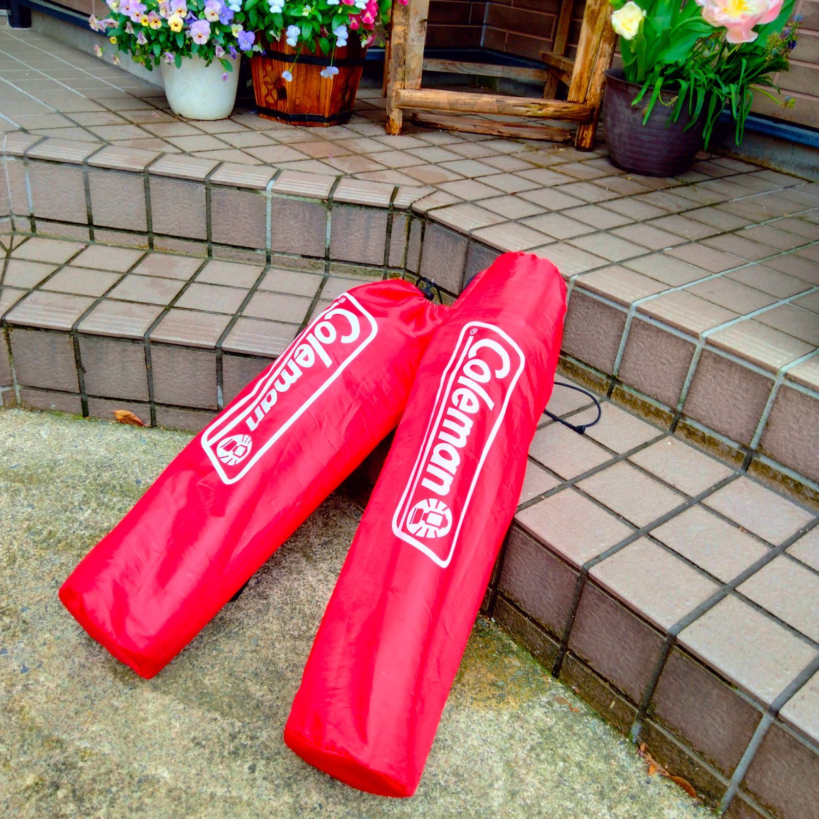 ☆ Coleman チェア 椅子 Red 2台 まとめて - メルカリ