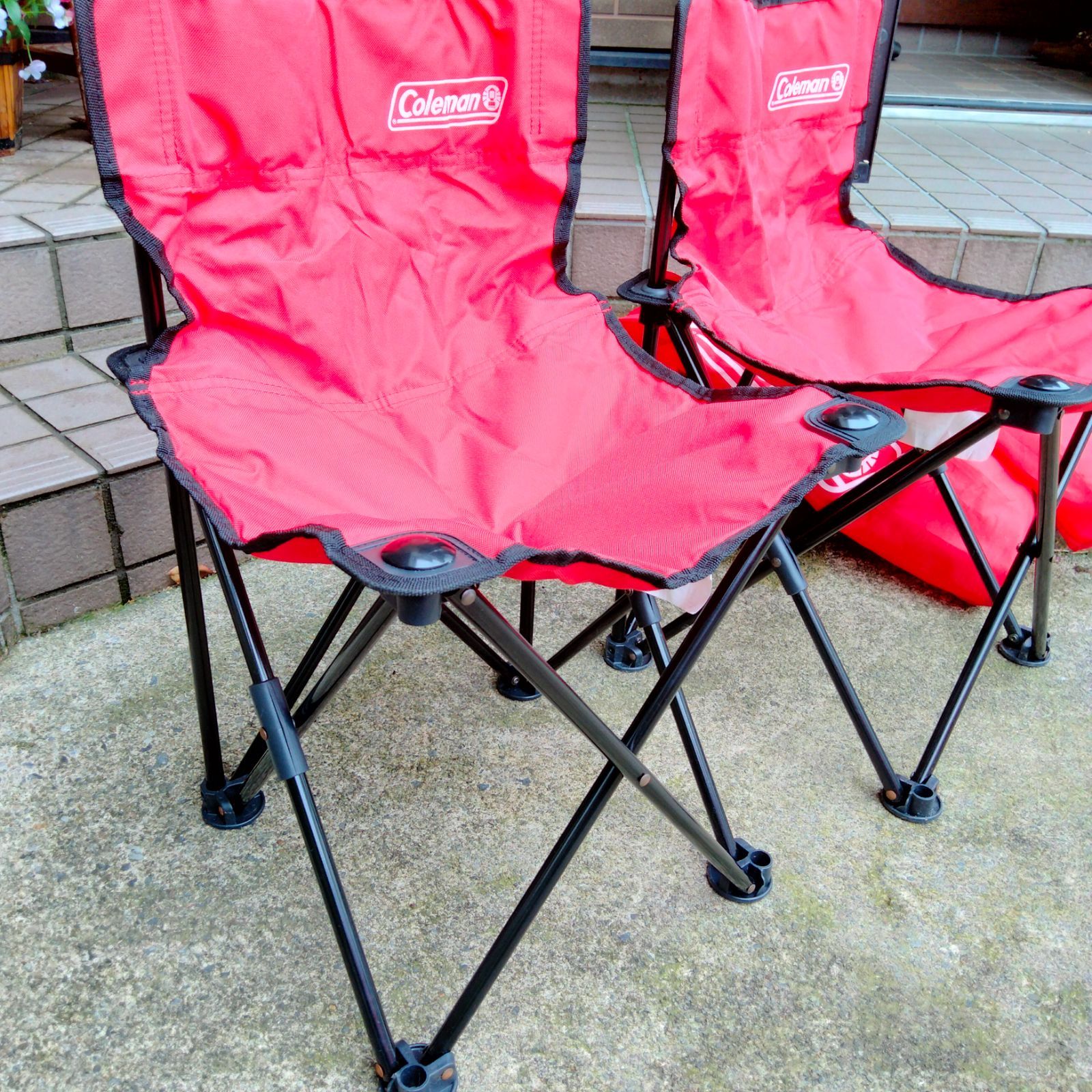 ☆ Coleman チェア 椅子 Red 2台 まとめて - メルカリ