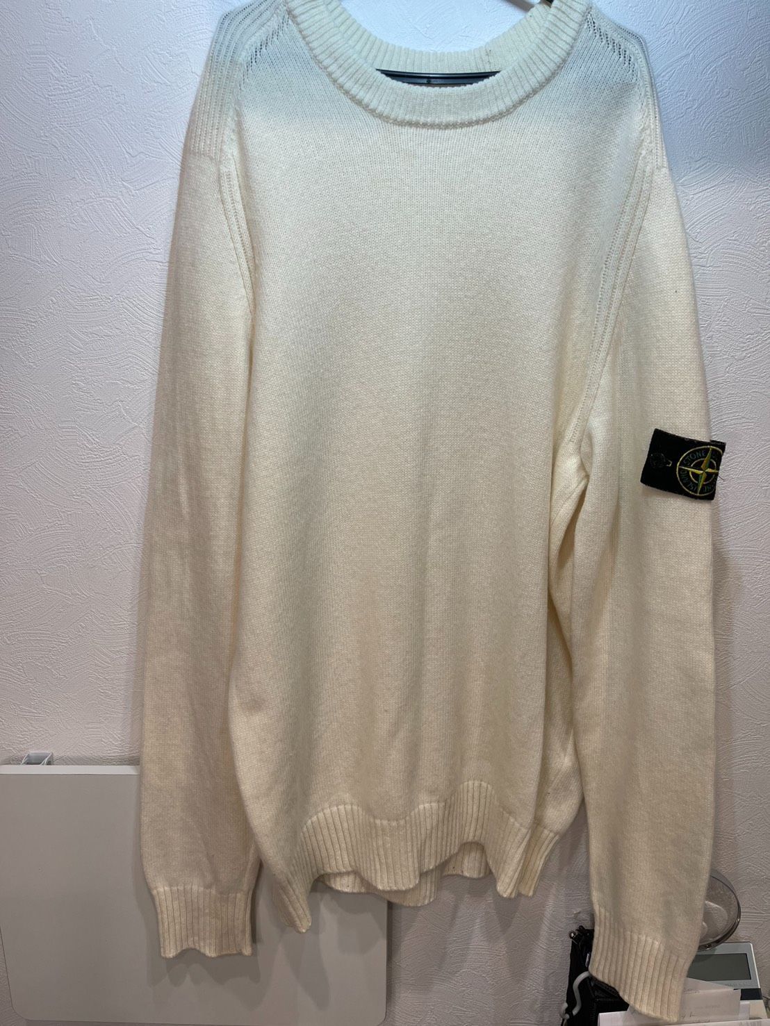 国内正規品】ストーンアイランド ワッペン付 クルーネックセーター XL 