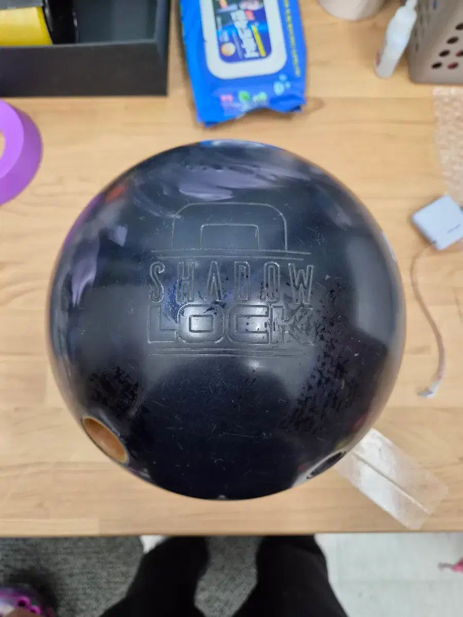 中古ボーリングボール 15p シャドウロック