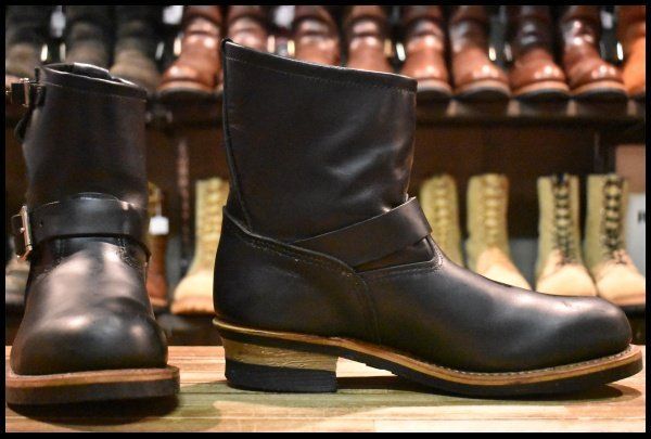 9.5D 良品 08年】レッドウィング 2976 ショート エンジニア 黒