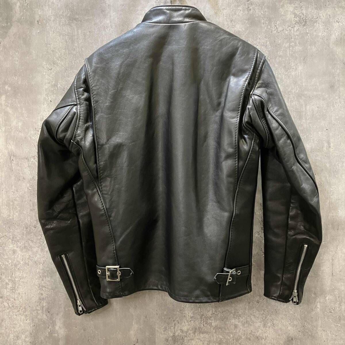 Schott 641 シングルライダース　 ボアライナー付 サイズ36ブラック SCHOTT（ショット） 良品 641 ライナーボア付き レザーシングル