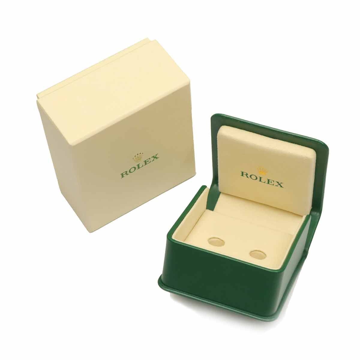 ロレックス ROLEX フルーテッド カフリンクス A1035 BLACK ブラック