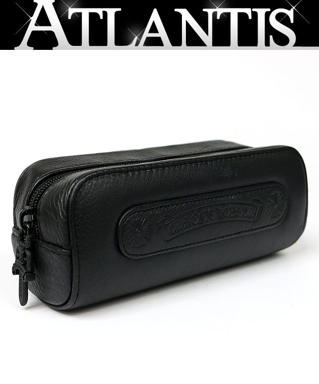 CHROME HEARTS 銀座店 クロムハーツ メガネケース ハードケース 眼鏡ケース ダガージップ レザー 黒 102604