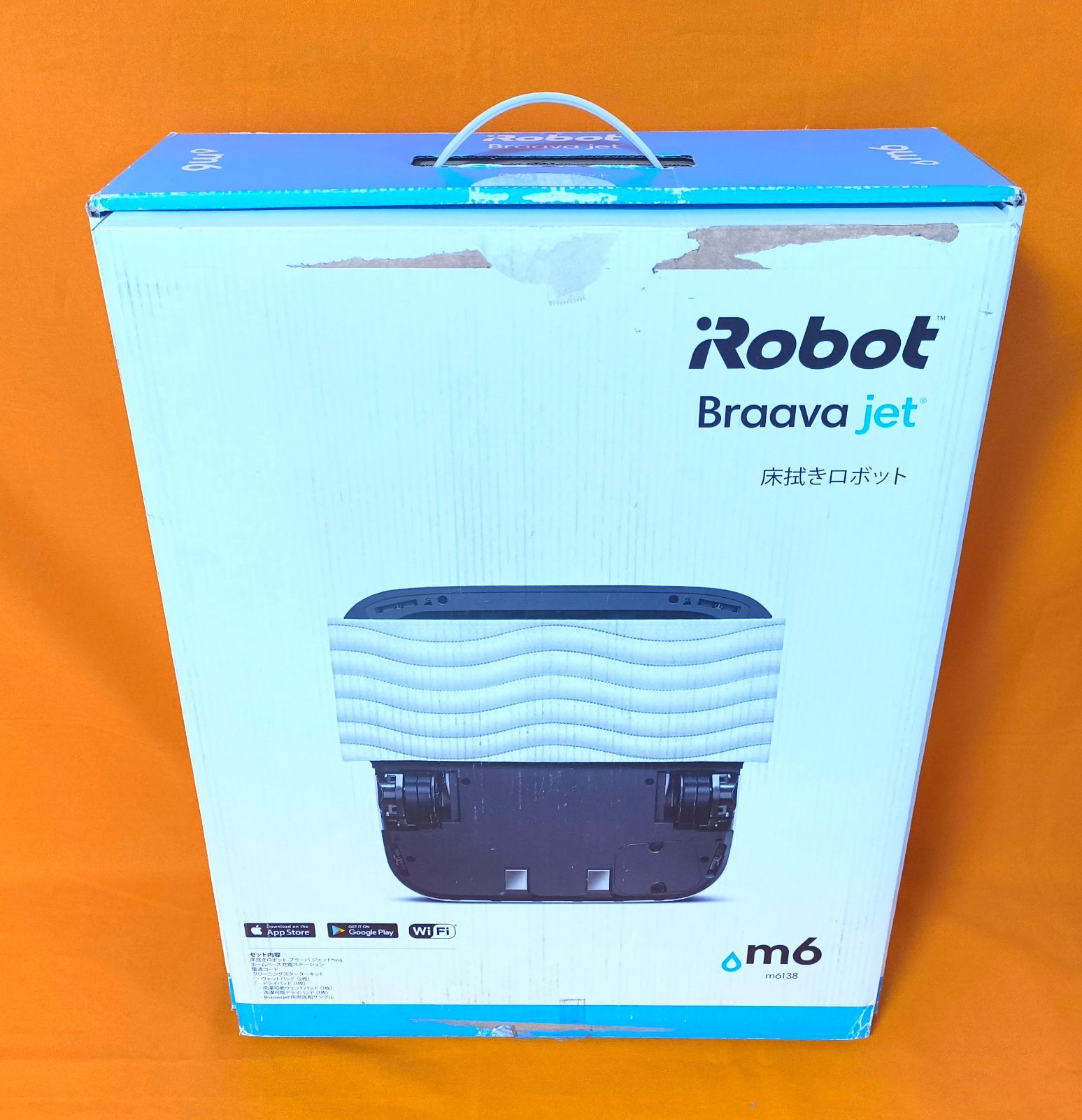iRobot Braava jet m6 ホワイト 白 アイロボット ブラーバジェット 床 