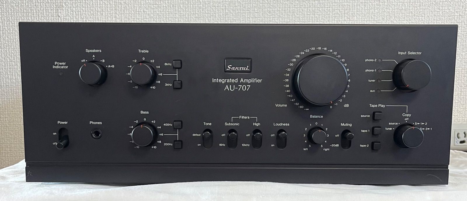オーバーホール・整備済み！！AU-707　サンスイ　プリメインアンプ AU－707sansui AU-707