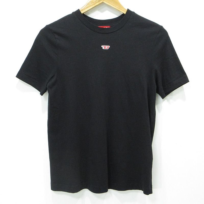【三重本店】 中古 DIESEL | ディーゼル T-REG-D ロゴ刺繍半袖Tシャツ A05102 ブラック サイズ：S 【112】