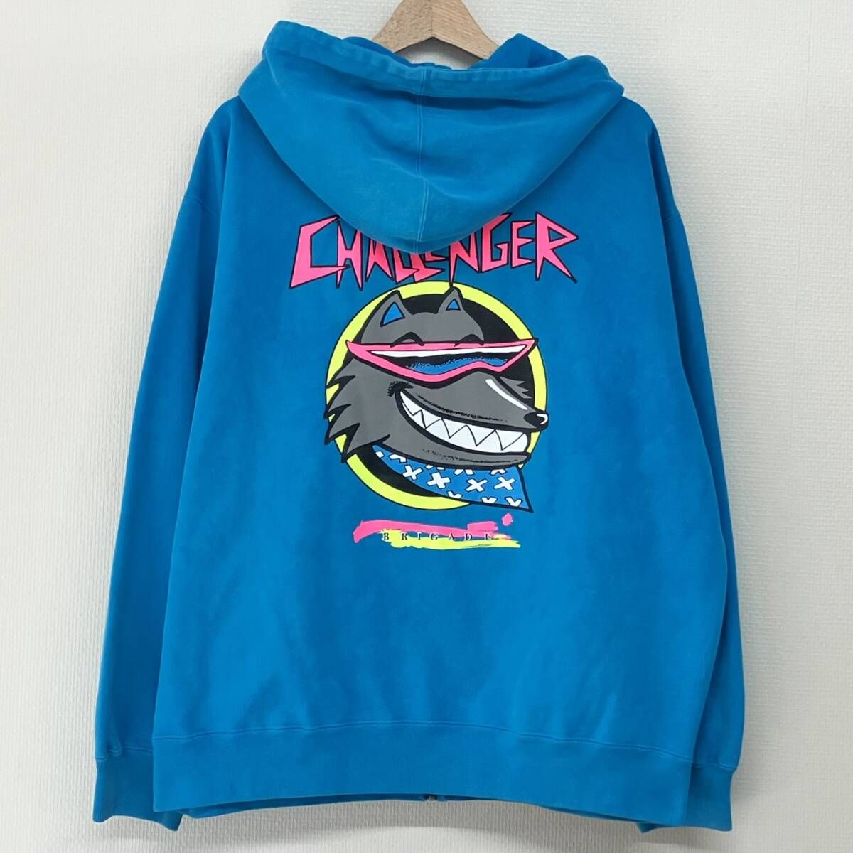 CHALLENGER NEON WOLF ZIP HOODIE チャレンジャーネオンウルフジップ 