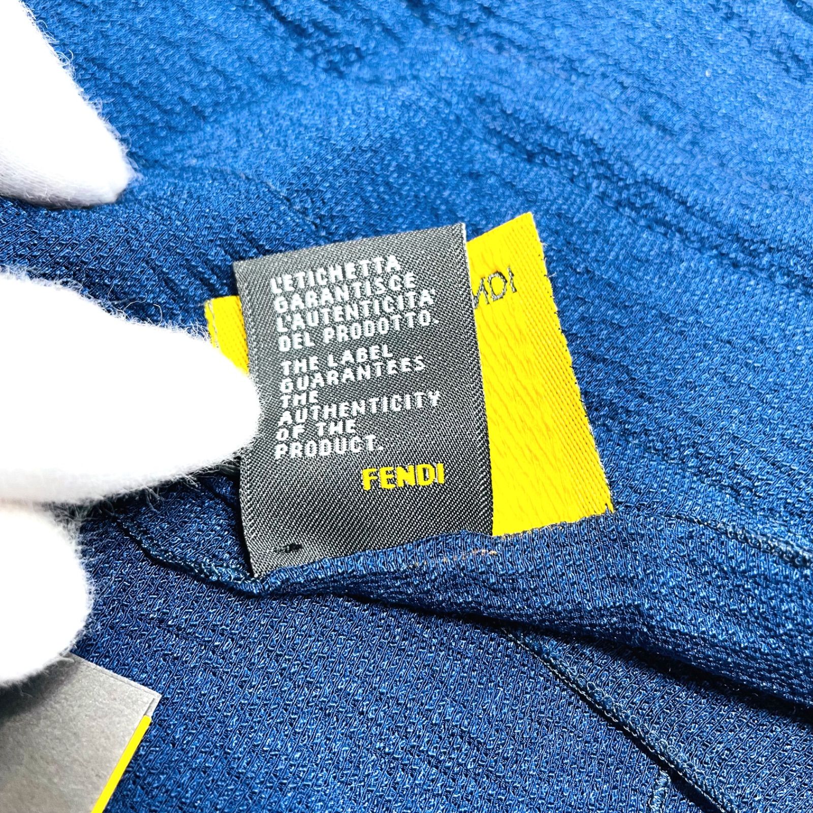 FENDI ( フェンディ ) マフラー ストール 【 未使用 】 ブルー 