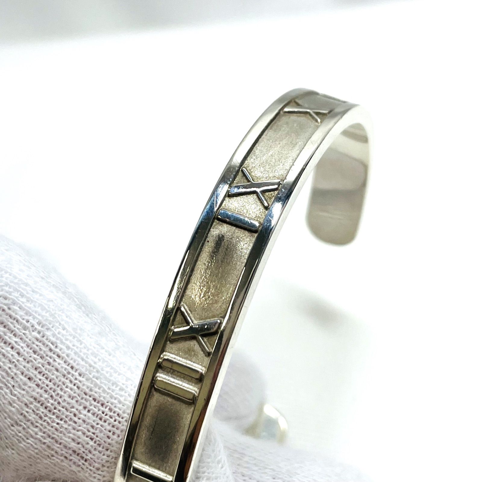 Bランク】 Tiffany ティファニー アトラスバングル ブレスレット 925 Bランク】 Tiffany ティファニー アトラスバングル ブレスレット 925