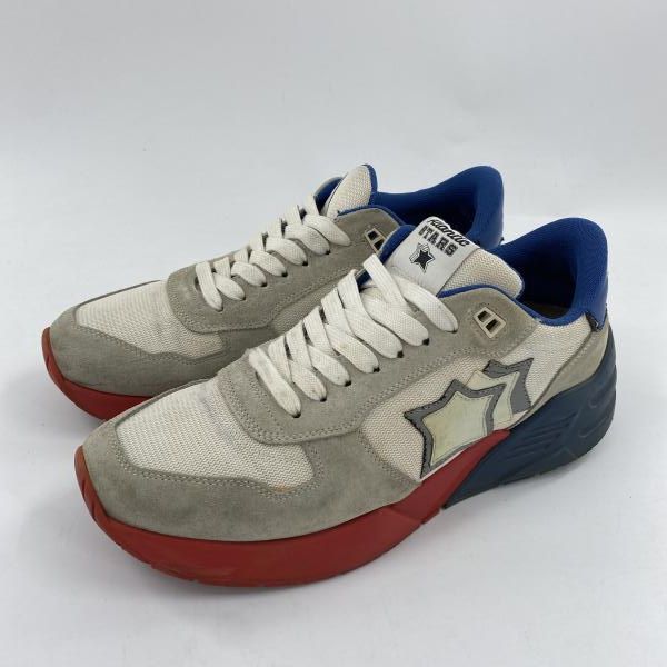 中古】ATLANTIC STARS スニーカー 43(27.0-27.5cm) ホワイト レッド 