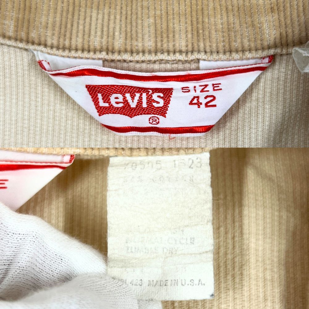 LEVIS リーバイス ヴィンテージ 70505 コーデュロイ トラッカー