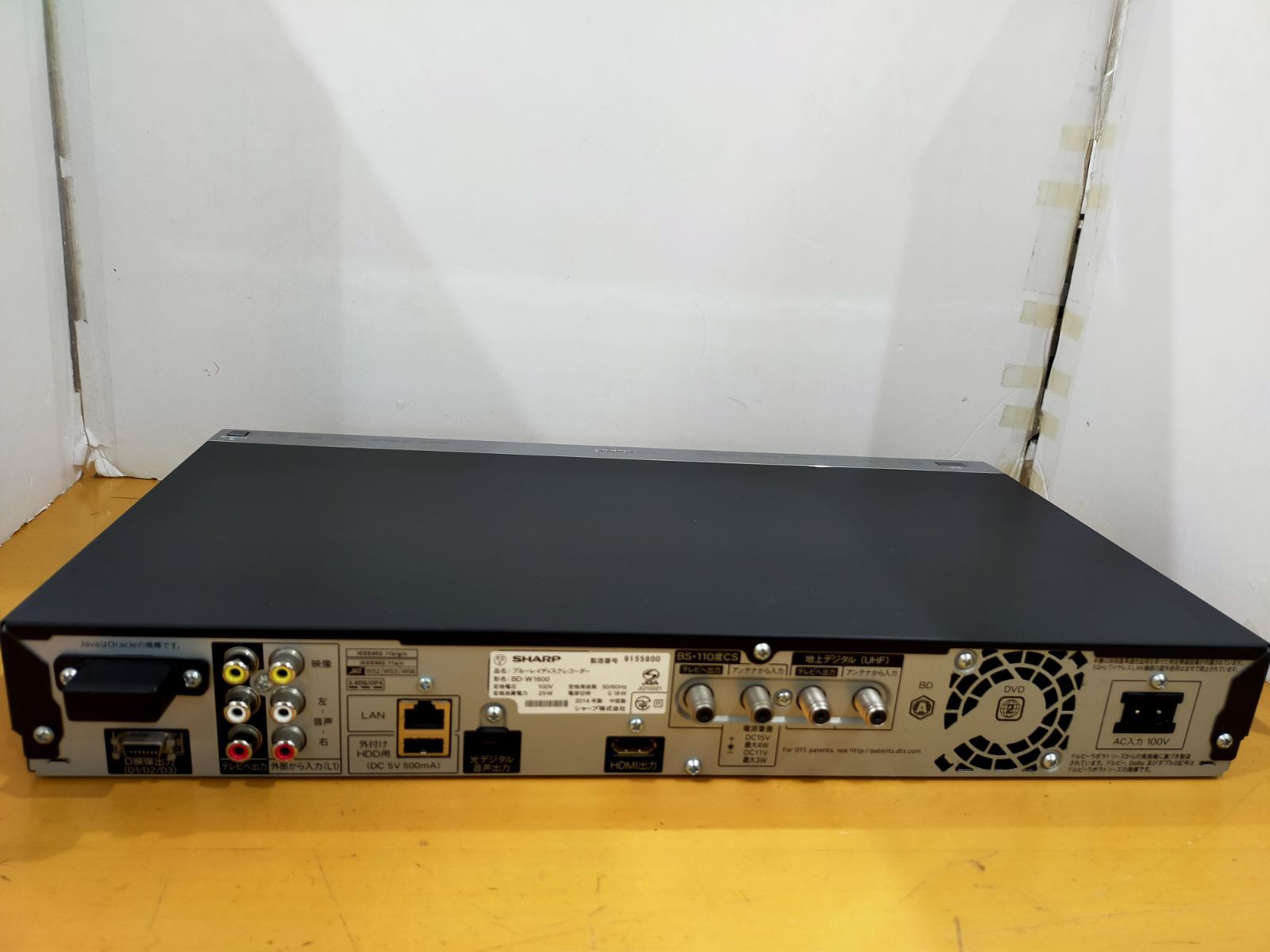 A03 SHARP AQUOS ブルーレイレコーダー BD-W1600 ジャンク品 - メルカリ