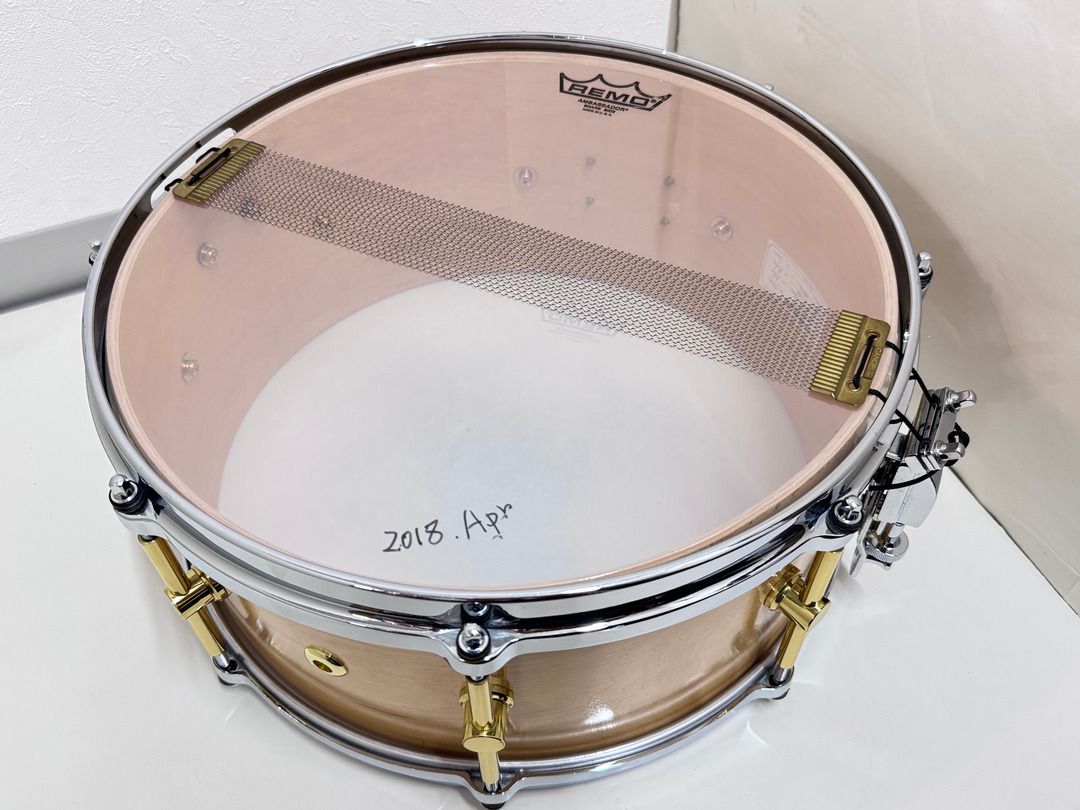 USED CANOPUS The Maple Snare Drum Natural LQ M-1465