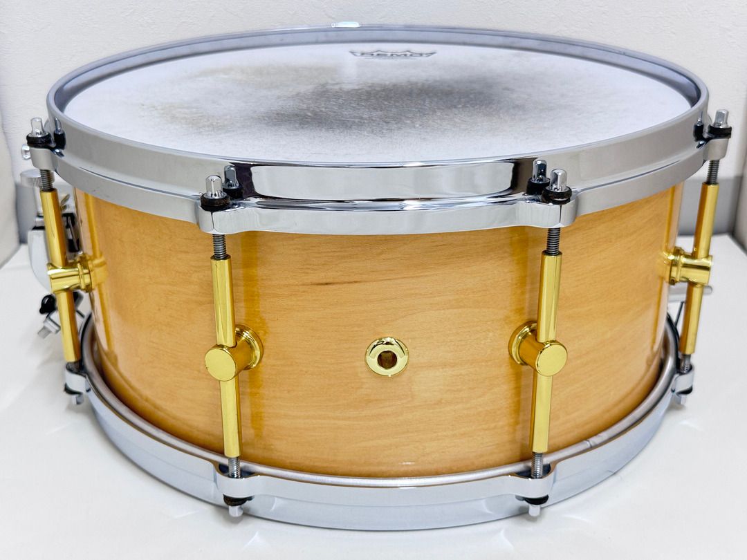 USED CANOPUS The Maple Snare Drum Natural LQ M-1465